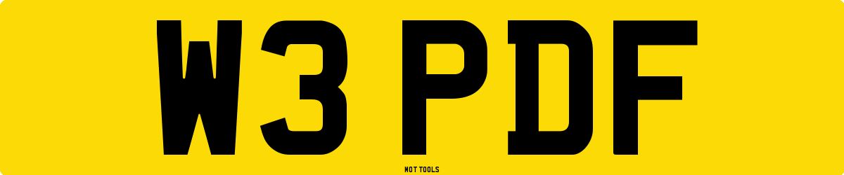 W3PDF MOT Check