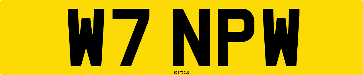 W7NPW MOT Check