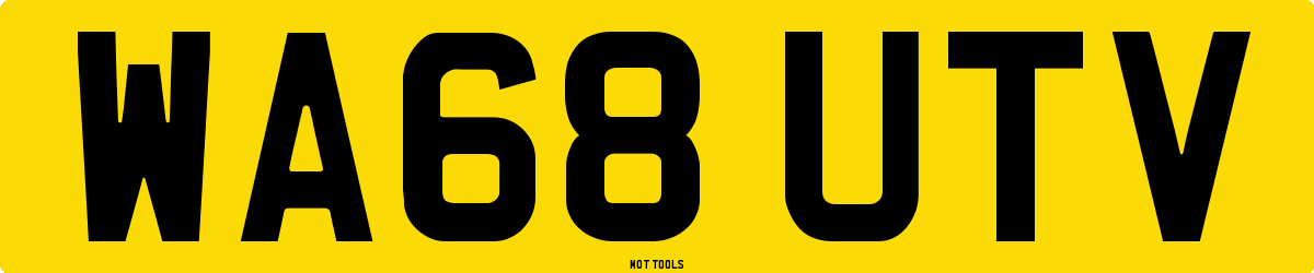 WA68UTV MOT Check