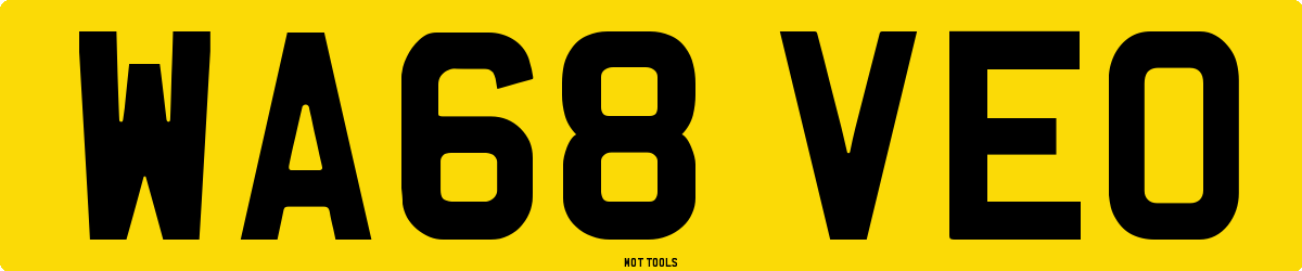 WA68VEO MOT Check