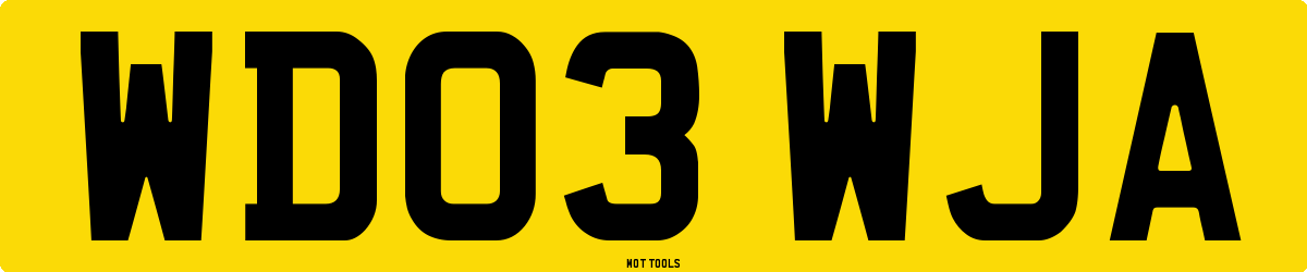WD03WJA MOT Check