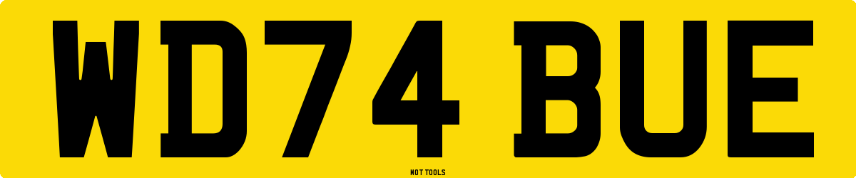 WD74BUE MOT Check