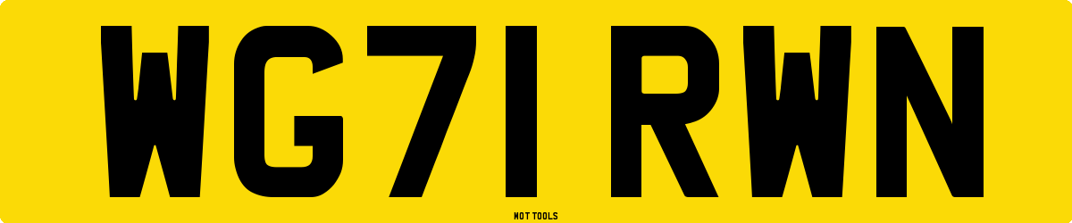 WG71RWN MOT Check