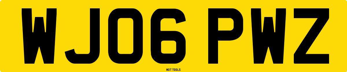 WJ06PWZ MOT Check