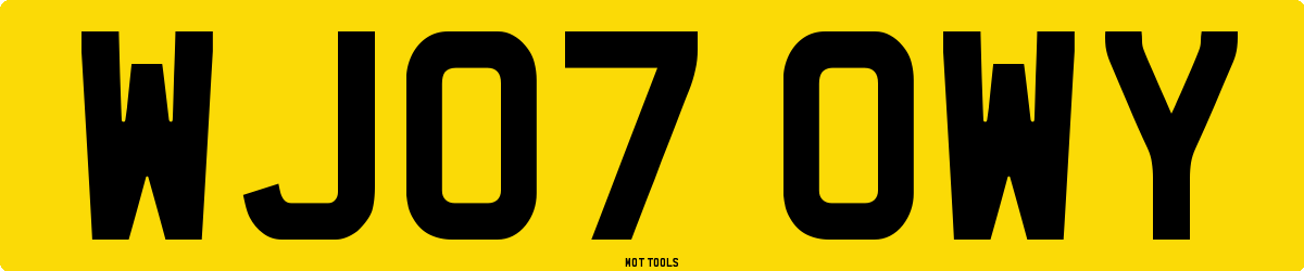 WJ07OWY MOT Check
