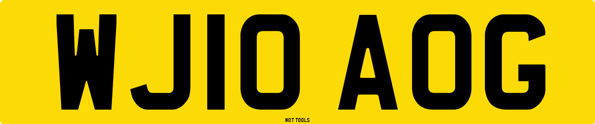 WJ10AOG MOT Check