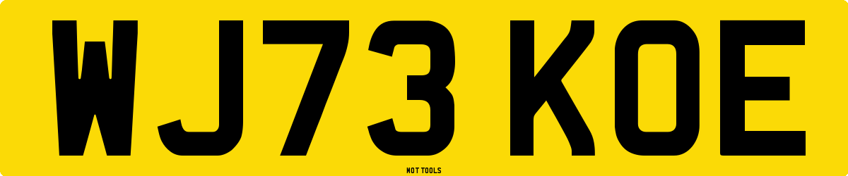WJ73KOE MOT Check