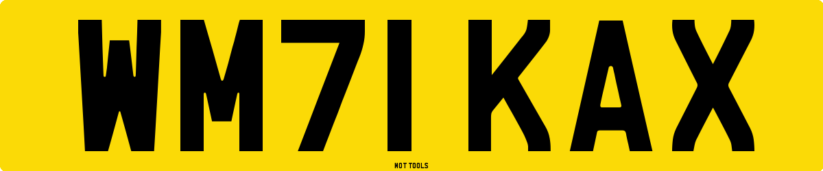WM71KAX MOT Check