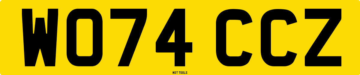 WO74CCZ MOT Check