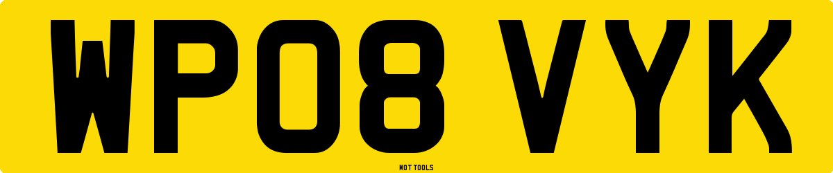 WP08VYK MOT Check