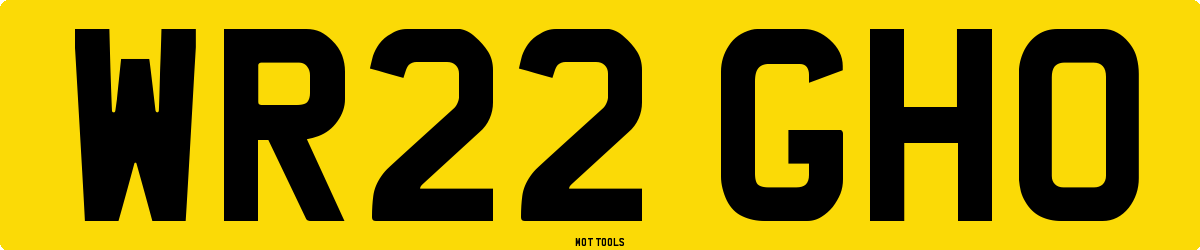 WR22GHO MOT Check