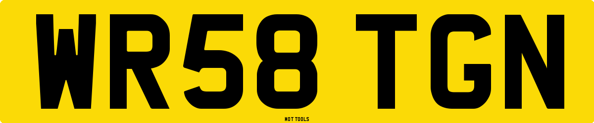 WR58TGN MOT Check