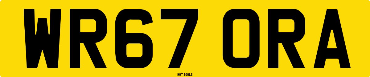 WR67ORA MOT Check