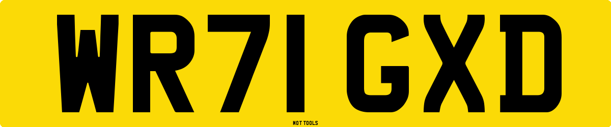 WR71GXD MOT Check