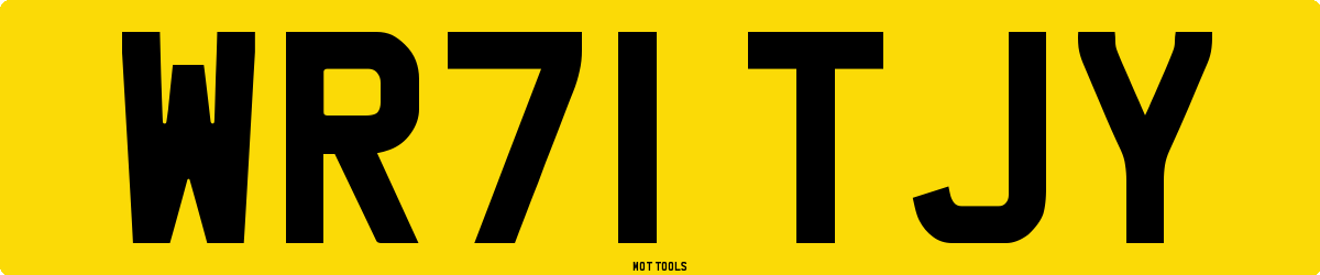 WR71TJY MOT Check
