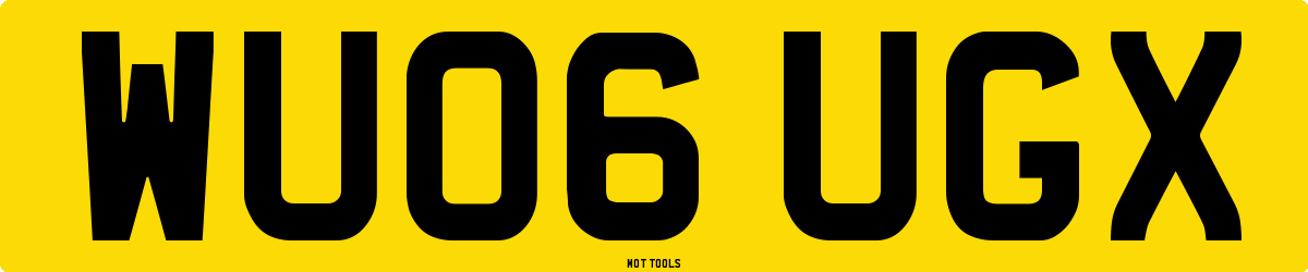 WU06UGX MOT Check