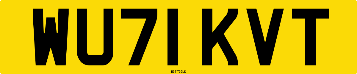 WU71KVT MOT Check