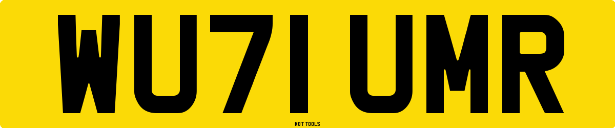 WU71UMR MOT Check