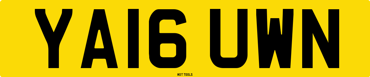 YA16UWN MOT Check