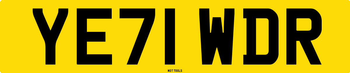 YE71WDR MOT Check