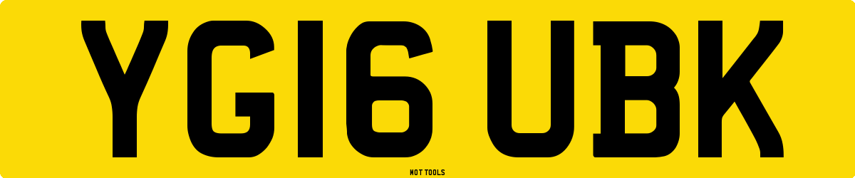 YG16UBK MOT Check