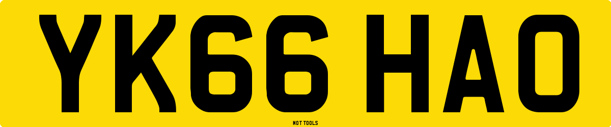 YK66HAO MOT Check