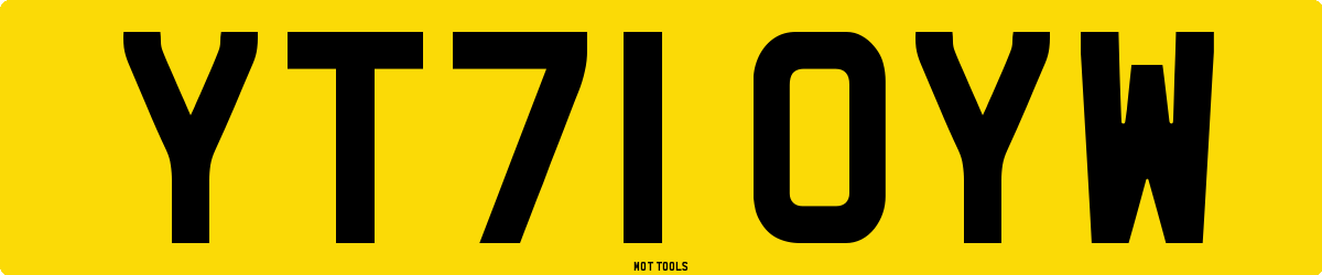YT71OYW MOT Check